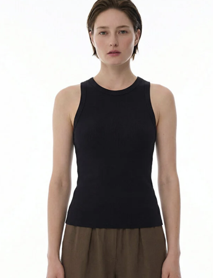 PH8F5FCE26IY Շապիկ անթև  HALTER NECK RIB TANK TOP